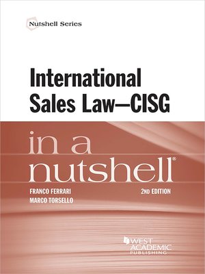 cover image of International Sales Law--CISG--in a Nutshell